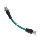 TURCK BANNER SRL - TUK30806416 Connettore M12 Maschio, 9.14 m PUR, RJ45