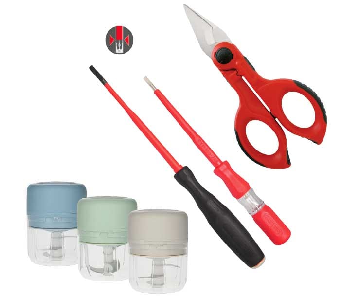 INTERCABLE SRL - INRAO2508 Set forbice F1, 1 Giravite SLIM, 1 Cerca