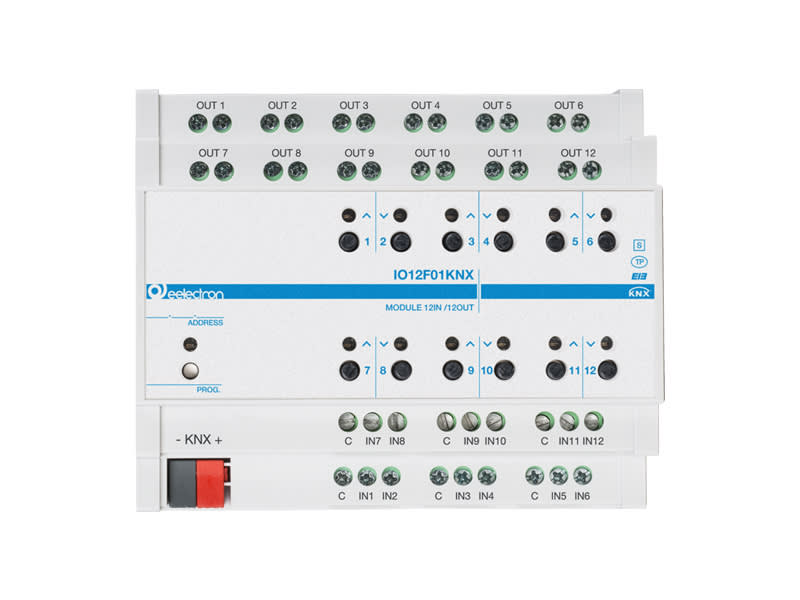 EELECTRON SPA - EEXIO12F01KNX MODULO DIN UNIV. 12 IN/16OUT PLUS