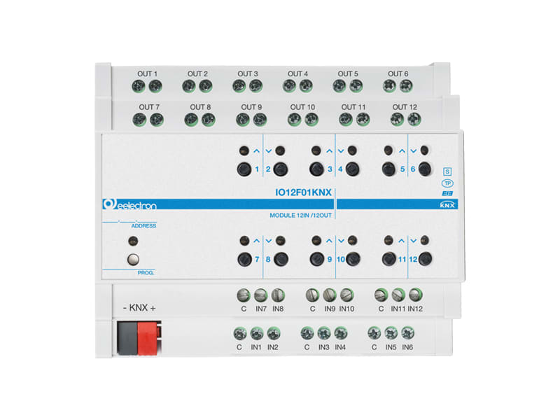 EELECTRON SPA - EEXIO12F01KNX MODULO DIN UNIV. 12 IN/12OUT PLUS