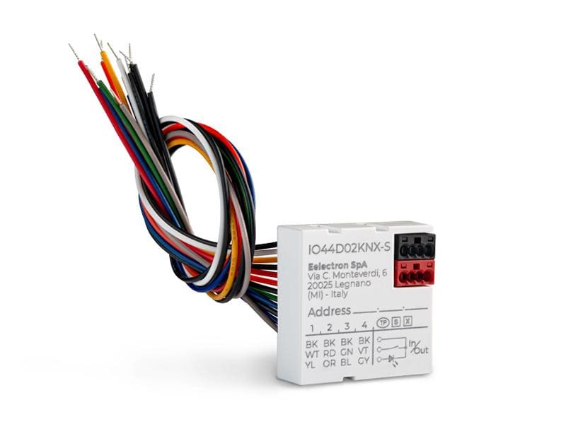 EELECTRON SPA - EEXIO44D02KNX-S INTER. PULS. 4IN-4OUT LED KNX SECURE