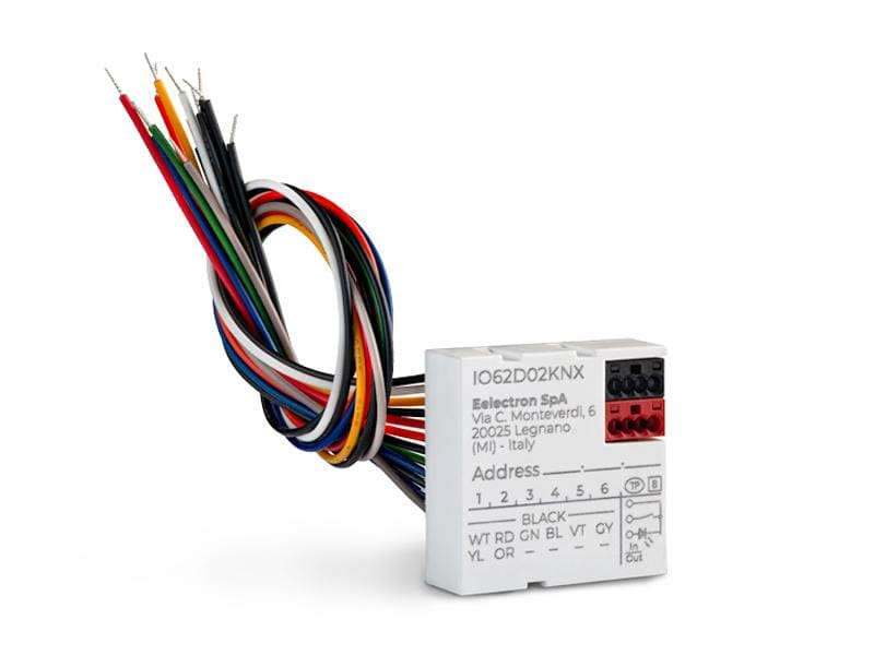 EELECTRON SPA - EEXIO62D02KNX INTERF. PULS. 6 IN - 2 OUT LED