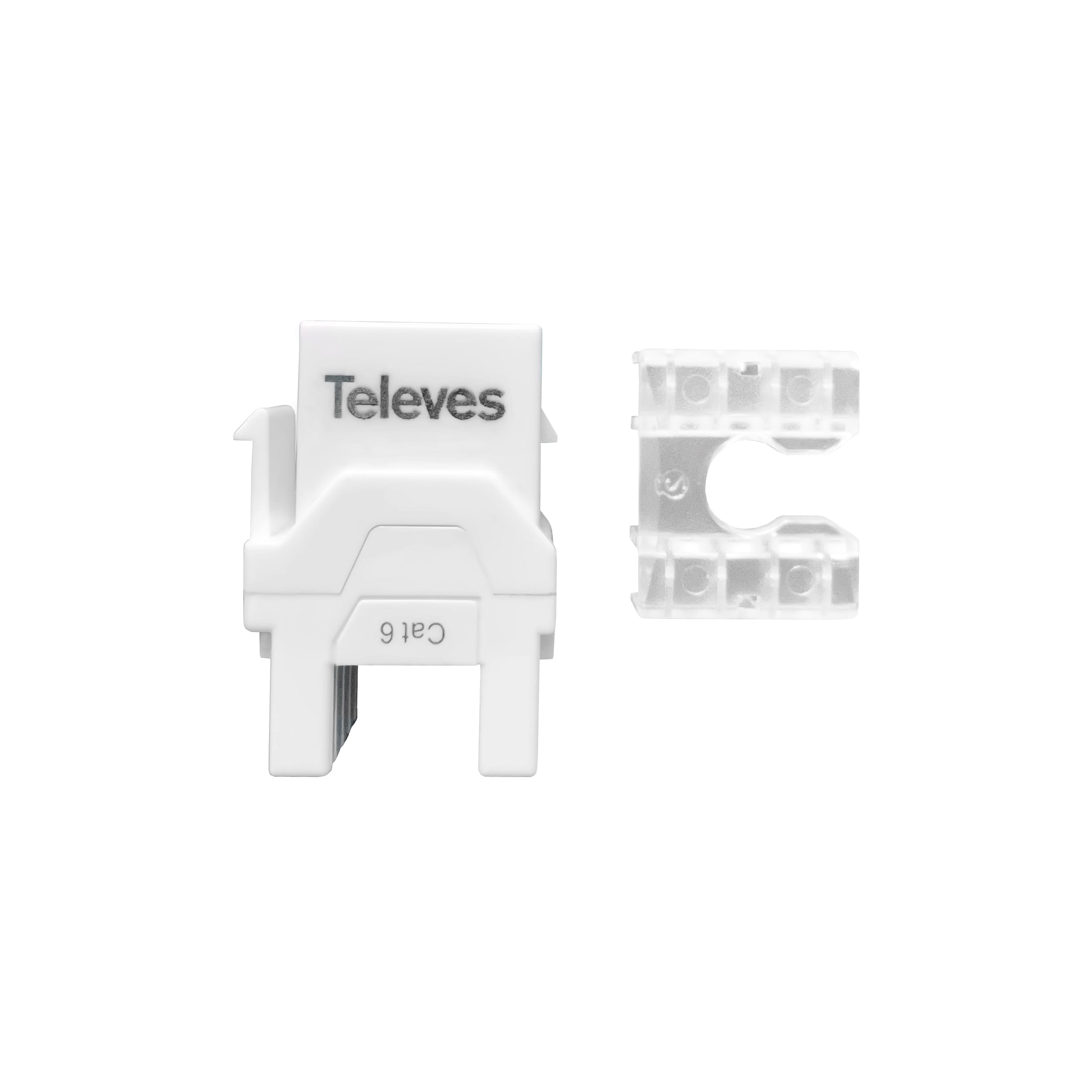 TELEVES ITALIA SRL - TVV209901 CONN.RJ45 UTP CAT 6 FEM.90º/180º.BI.CAS1