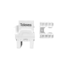 TELEVES ITALIA SRL - TVV209901 CONN.RJ45 UTP CAT 6 FEM.90 /180 .BI.CAS1