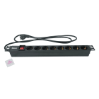 TELEVES ITALIA SRL - TVV533001 MULTIPRESA 8 SCHUKO 16A RACK 19? 1U NER