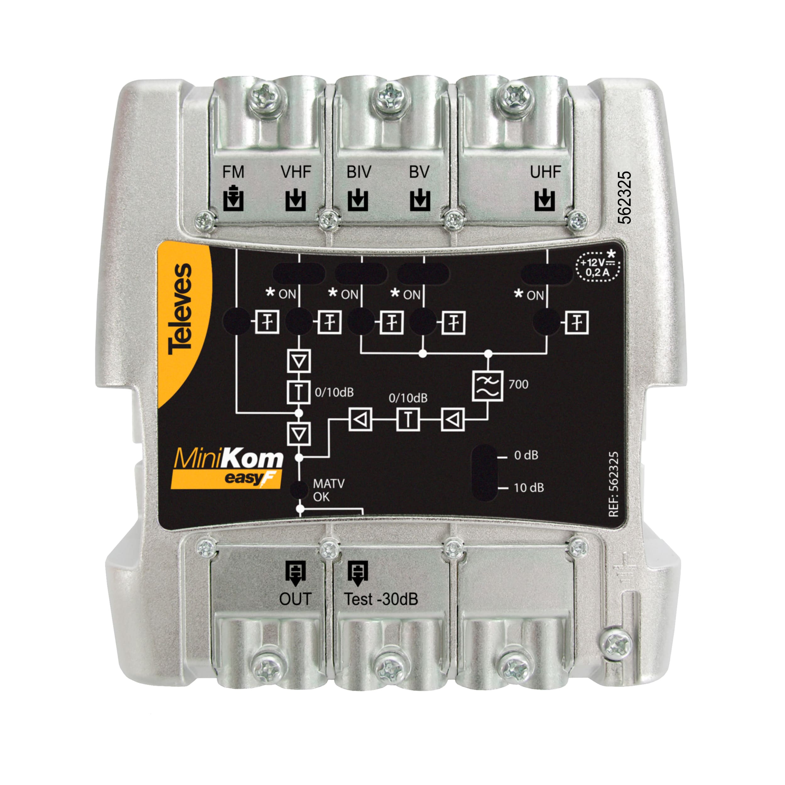 TELEVES ITALIA SRL - TVV562325 AMP.MINIKOM 5/1 EASYF FM-V-U-21..32-34..