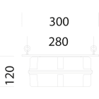 DISANO - DIS99765400 CASSETTA EM SATURNO 1175 CNL-E NERO