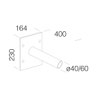 DISANO - DIS99780400 ATTACCO A PARETE 248 RAL9006