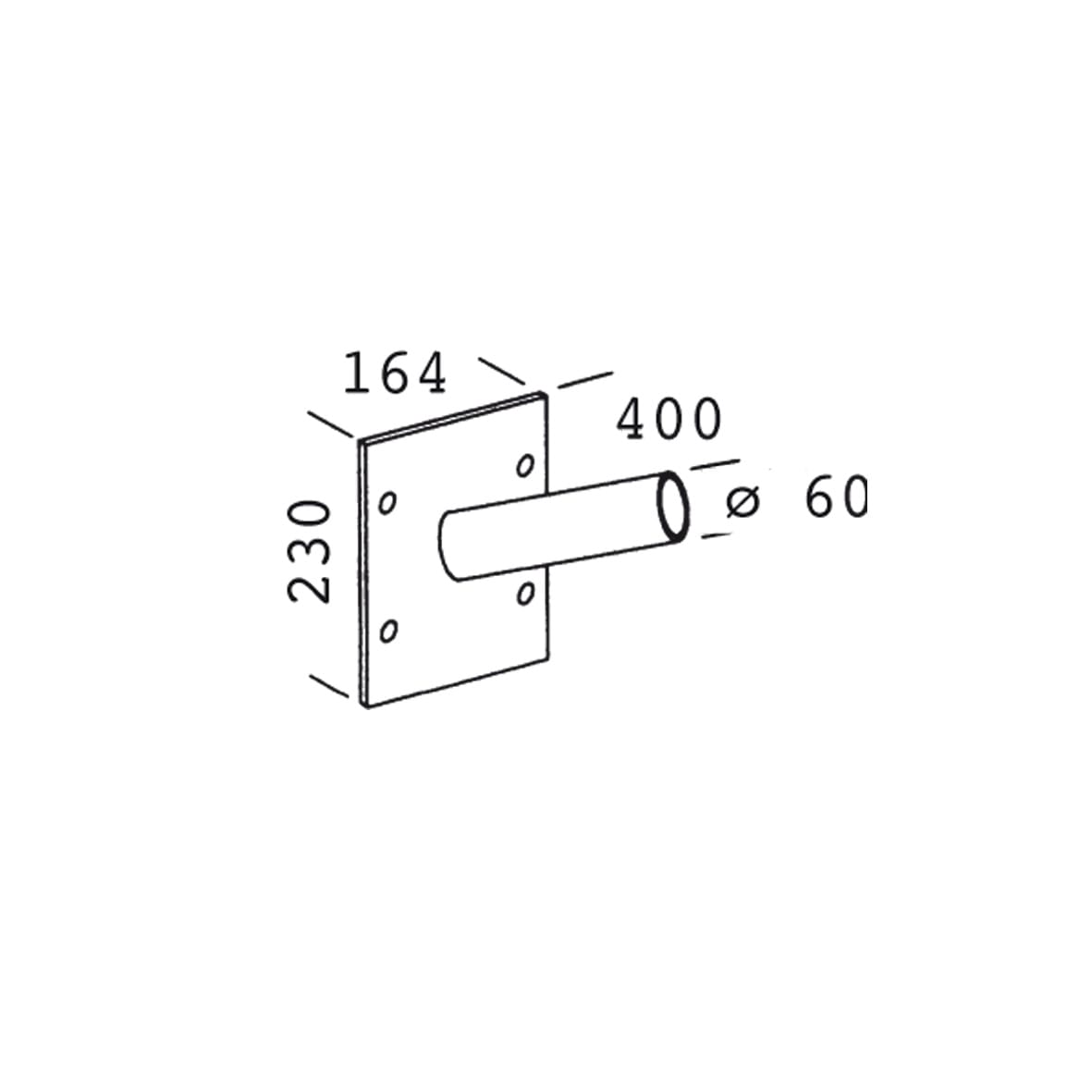 DISANO - DIS99770600 ATTACCO A PARETE 48 GREY