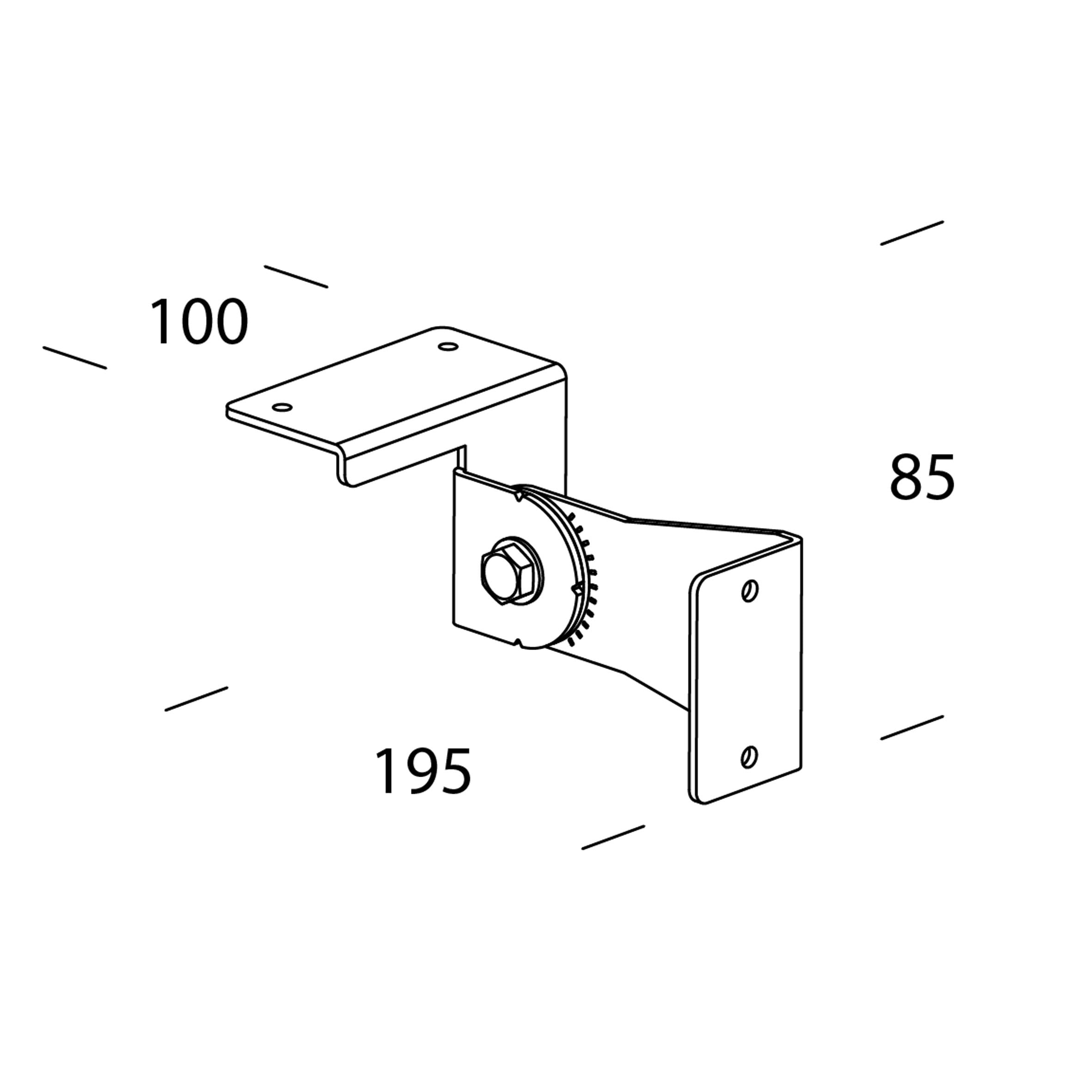 DISANO - DIS99397400 STAFFA ORIENTABILE 537 GREY