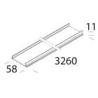 DISANO - DIS13290100 COPERTURA PER CANALE 6005 BIANCO