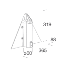 DISANO - DIS99121700 ATTACCO PALO MERIDIANA 96 GREY