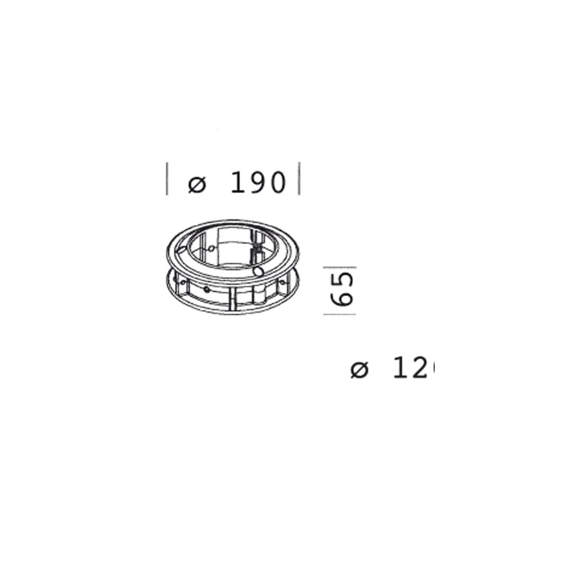 DISANO - DIS42694200 BRACCIO 327 L=200MM GREY