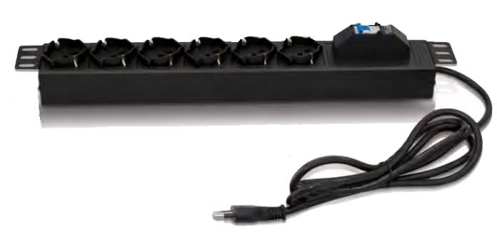 ITEM - IT220670 BARRA AL. 6 P. BIPASSO/SCHUKO + INTERR.