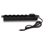 ITEM - IT220670 BARRA AL. 6 P. BIPASSO/SCHUKO + INTERR.