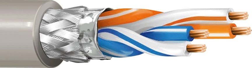 ITC INDUSTRIA TECNIC - ITC24S7YGRM100 2X2 AWG24 FLEX S(FTP) MBUS GRIGIO M.100