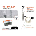 ELEMATIC SPIT - ITPKITCT-CLIPT6 KIT VASCHETTA 100 CT-CLIP +100 T6 VITE T