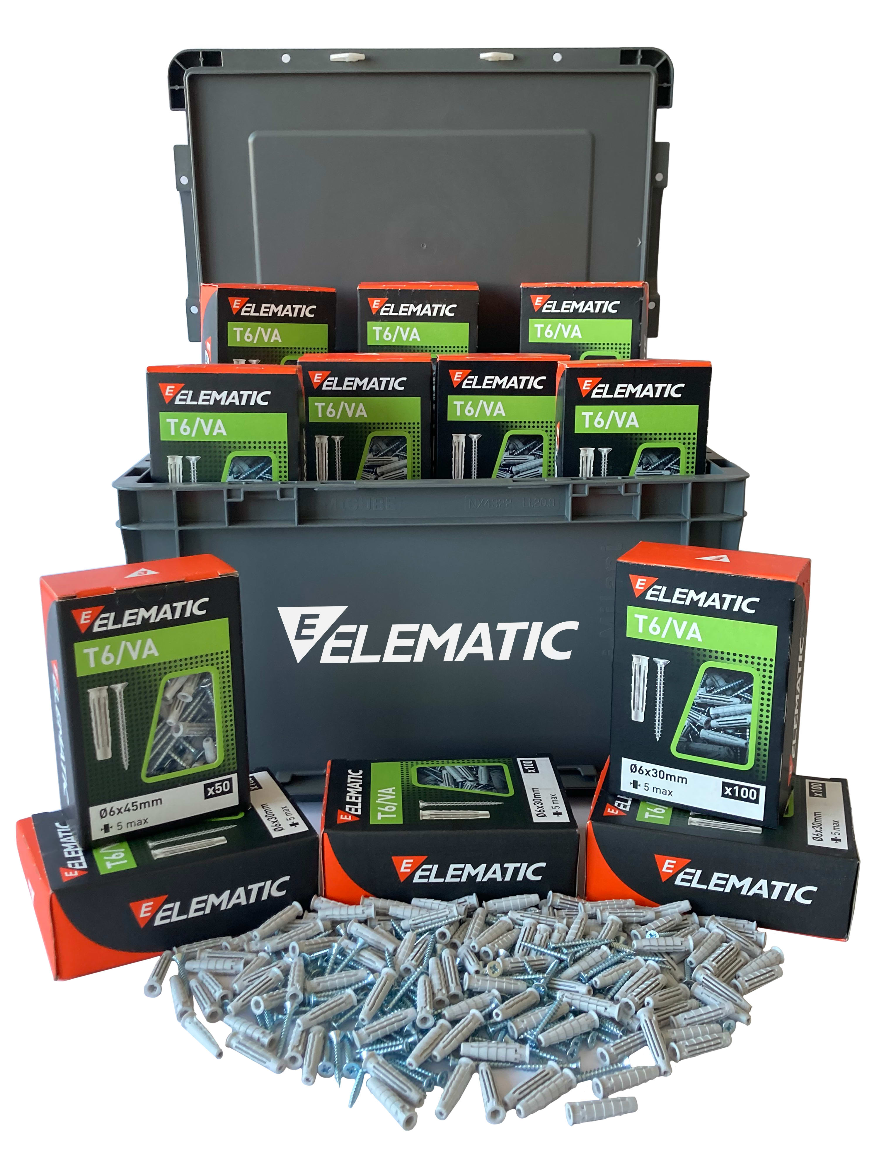 ELEMATIC SPIT - ITPKITCASST6-EL01 KIT 1600 TASSELLI T6 6x30 + OMAGGIO 400