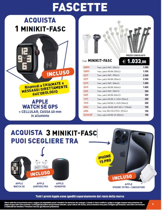 ELEMATIC SPIT - ITPMINIKIT-FASC KIT MIX FASCETTE