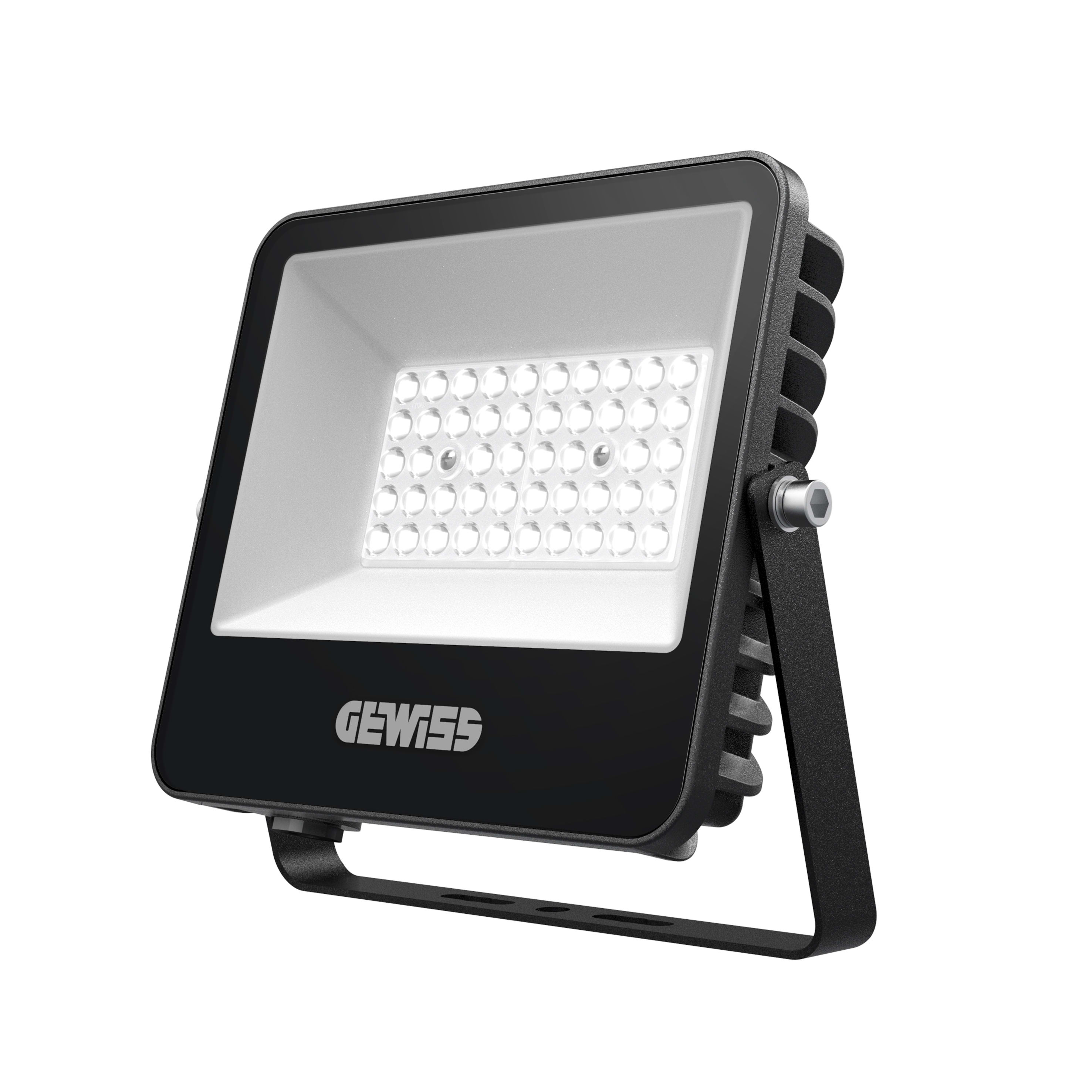 GEWISS - GEWGWF1100CC830 ELIA FL MINI - XS3 30W - ASIMMETRICO - 3000K CRI80 - ON/OFF - IP66 - CLASSE I - NERO