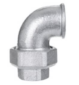 GEBO ITALIA - GEI95-9G GOMITO 90 CON BOCCHETTONE SEDE PIANA F/F