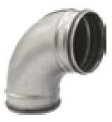 IRSAP - 3IRDLZC90025000 CURVA A 90 IN LAMIERA ZINCATA DN250