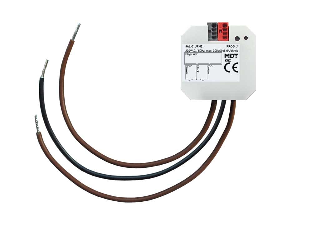 MDT ITALIA SRL - EYGJAL-01UP.02 Attuatore veneziane KNX , 1 canale, 230V, 6A, incasso