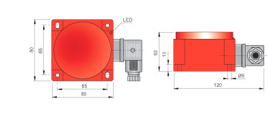 AECO SRL - ACOSIP000116 SIQ80-CE50 PNP NO+NC K