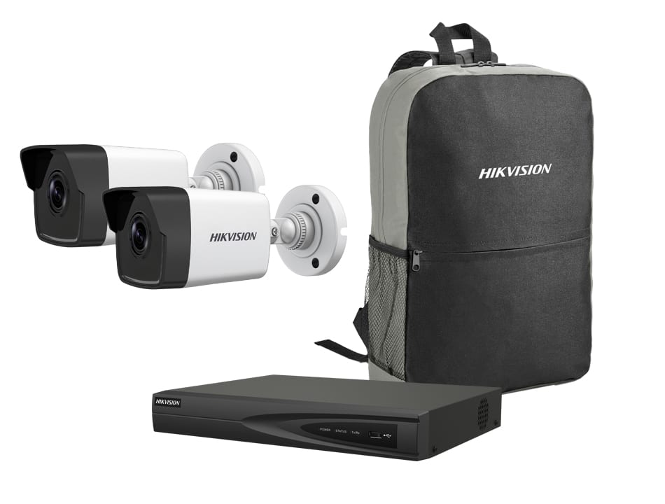 KIT PROMO - K01HIKIPCOLORVU-24 KIT IP COLORVU NVR 4CH POE 4K + 2 BULLET