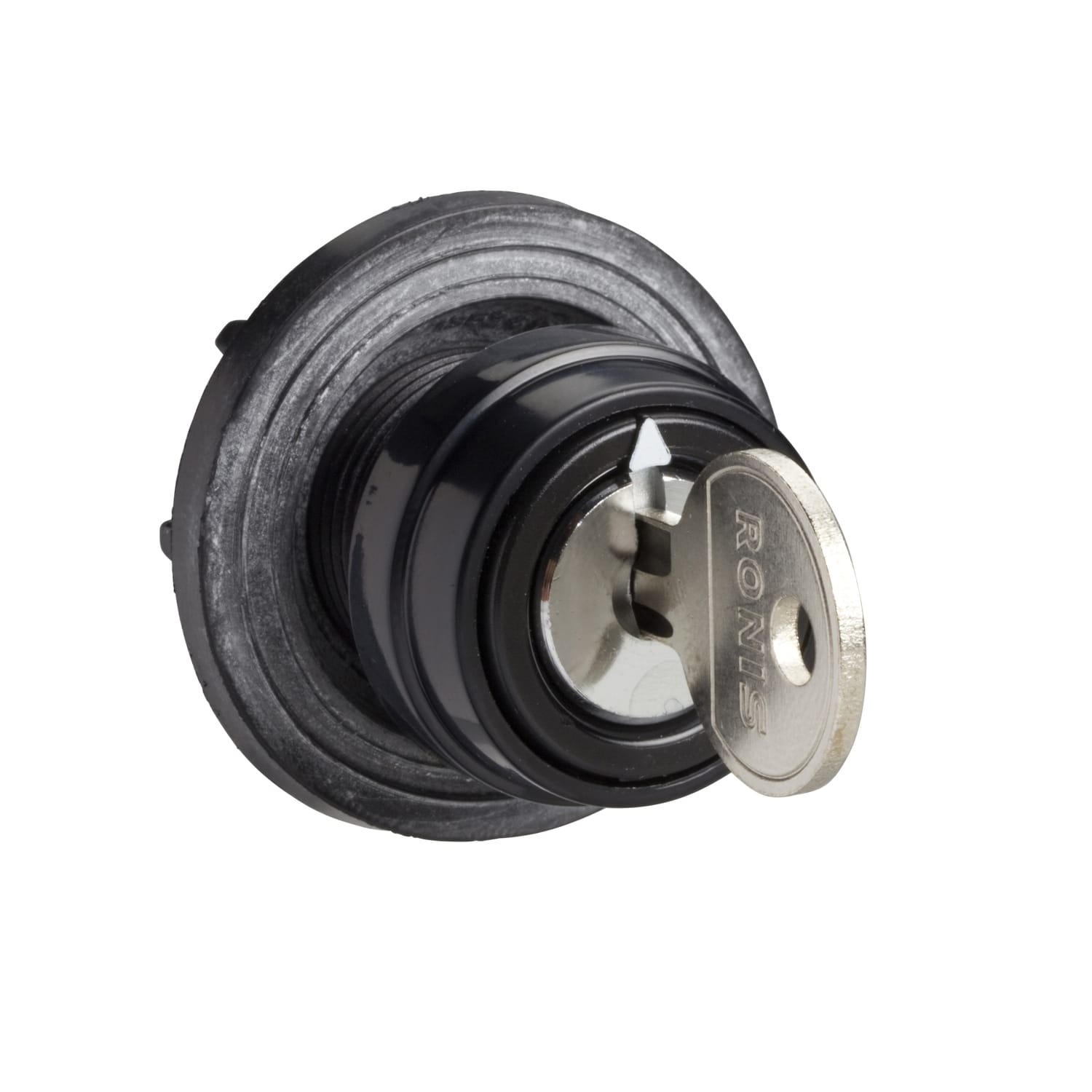 SCHNEIDER ELECTRIC - SNRKBA1S Testa commutatore Ø29mm-plastica-ghieracromata-leva nera-chiave Ronis 8r1