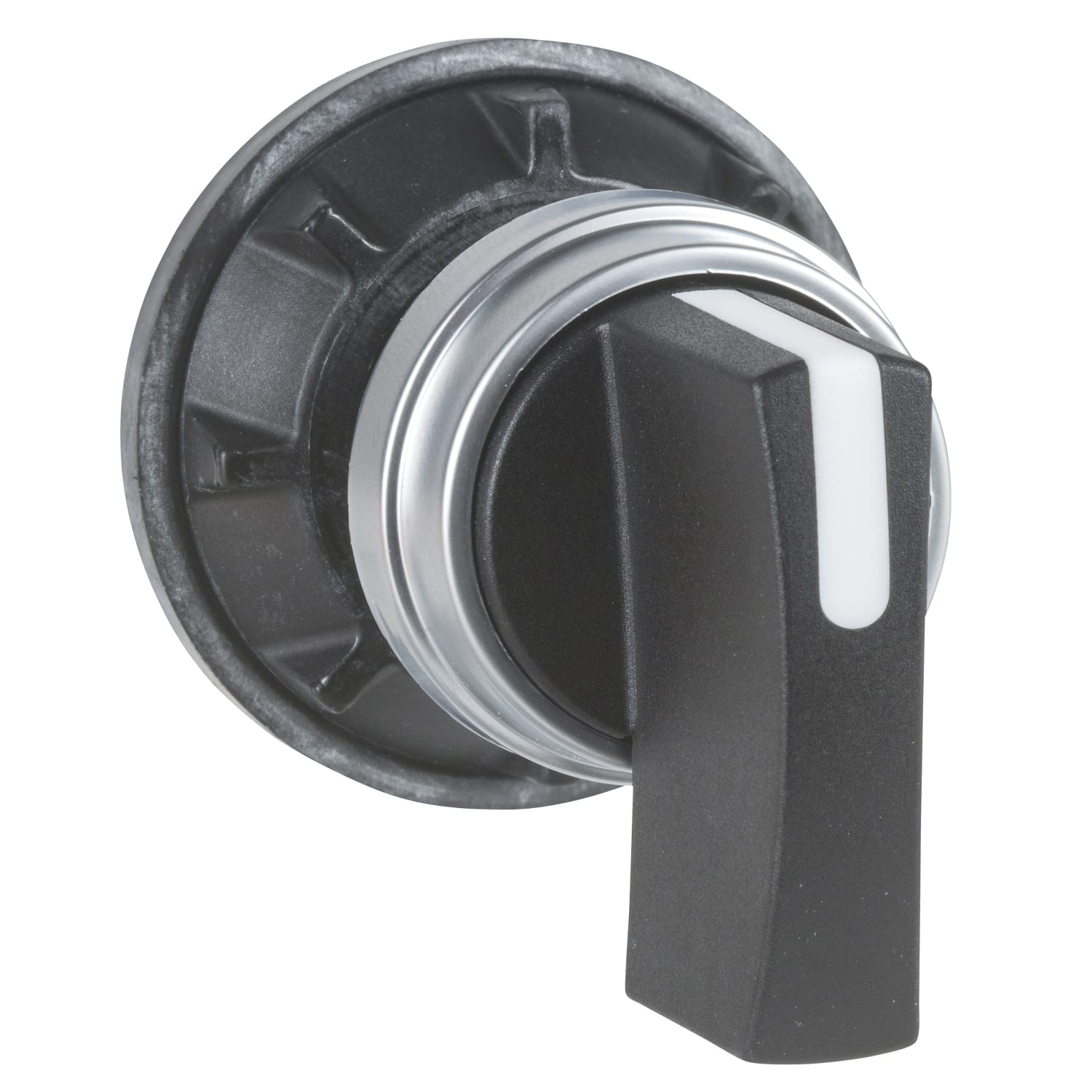 SCHNEIDER ELECTRIC - SNRKBA1H Cam switch operating head, Harmony K1, K2, mounting hole 22mm, plastic head with bezel 29mm, metallic legend, black handle