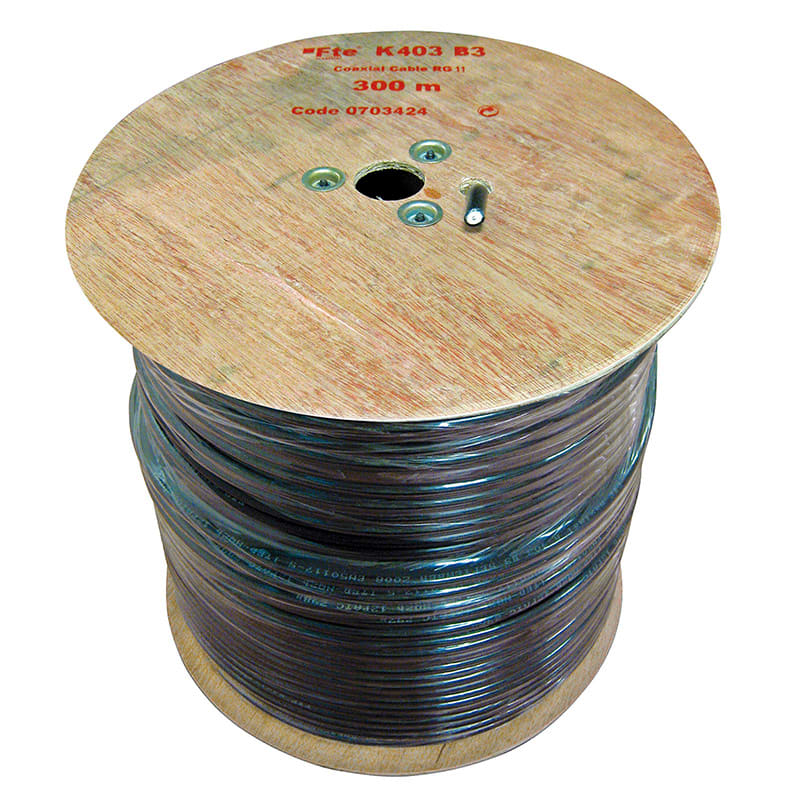 FTE MAXIMAL ITALIA S - FTEK403B3 K403B3 CAVO COAX 10,3MM PE NERO 300MT.