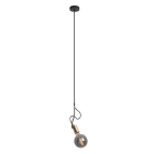 ROSSINI - RSSKAR001NOTS SOSPENSIONE NERO/OTTONE SATINATO E27 IP2