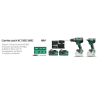 HIKOKI POWER TOOLS - HIAKC18DCWBZ KIT DV18DC+WH18DC+2XMVA