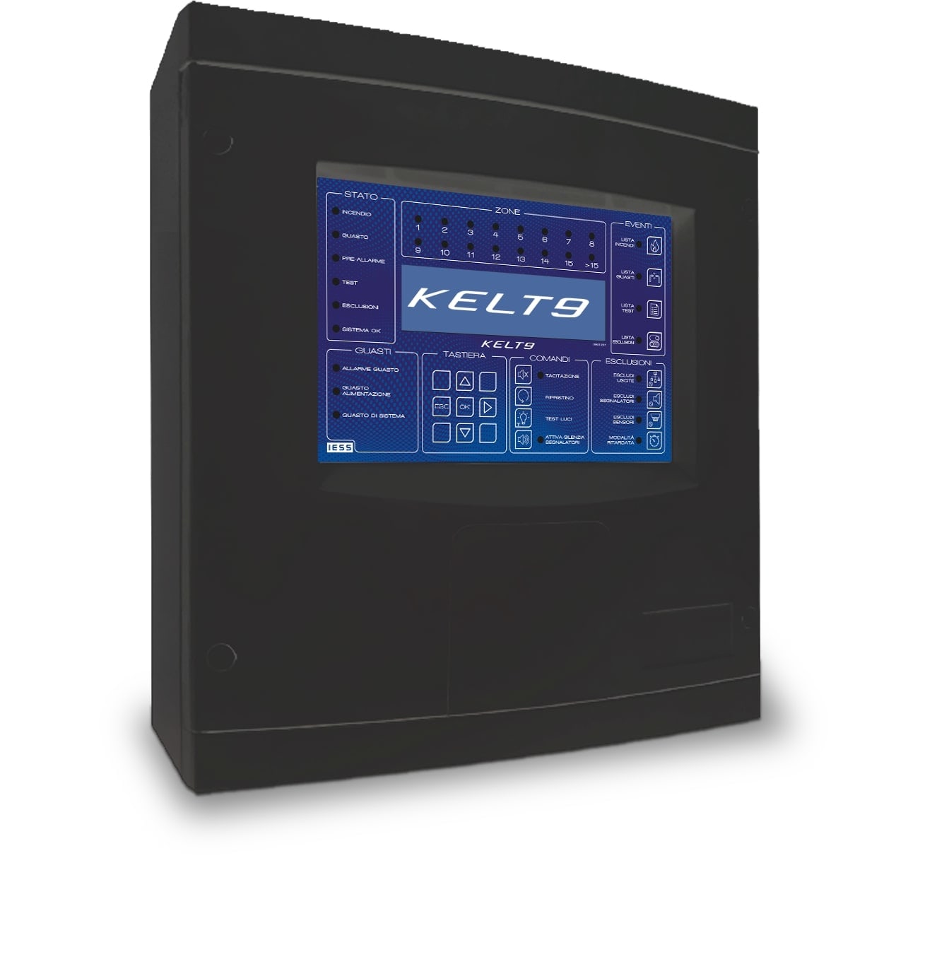 IESS SRL - EAAKELT9 CENTRALE CON DISPLAY ANAL.IND. DA 1A4 LO