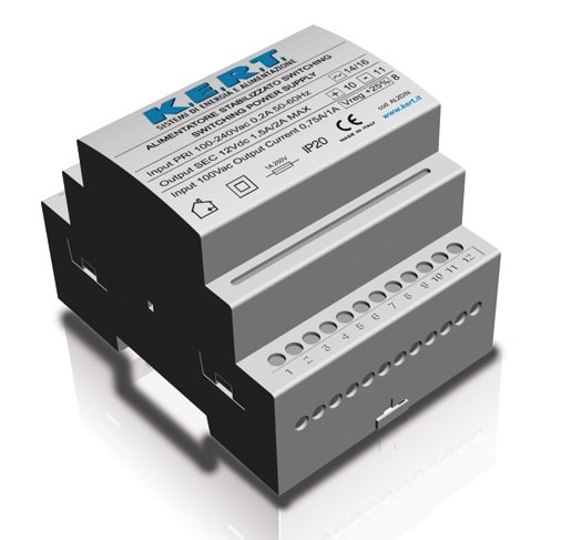 K.E.R.T. SRL - KRTKAL1203DIN ALIMENTATORE SW DIN100240VAC 12VDC 4A