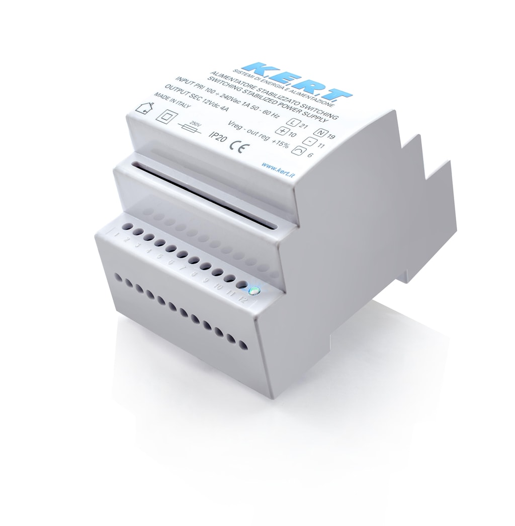 K.E.R.T. SRL - KRTKAL1224502D ALIMENTATORE SW DIN O=1X12V 2A-1X24V 1A