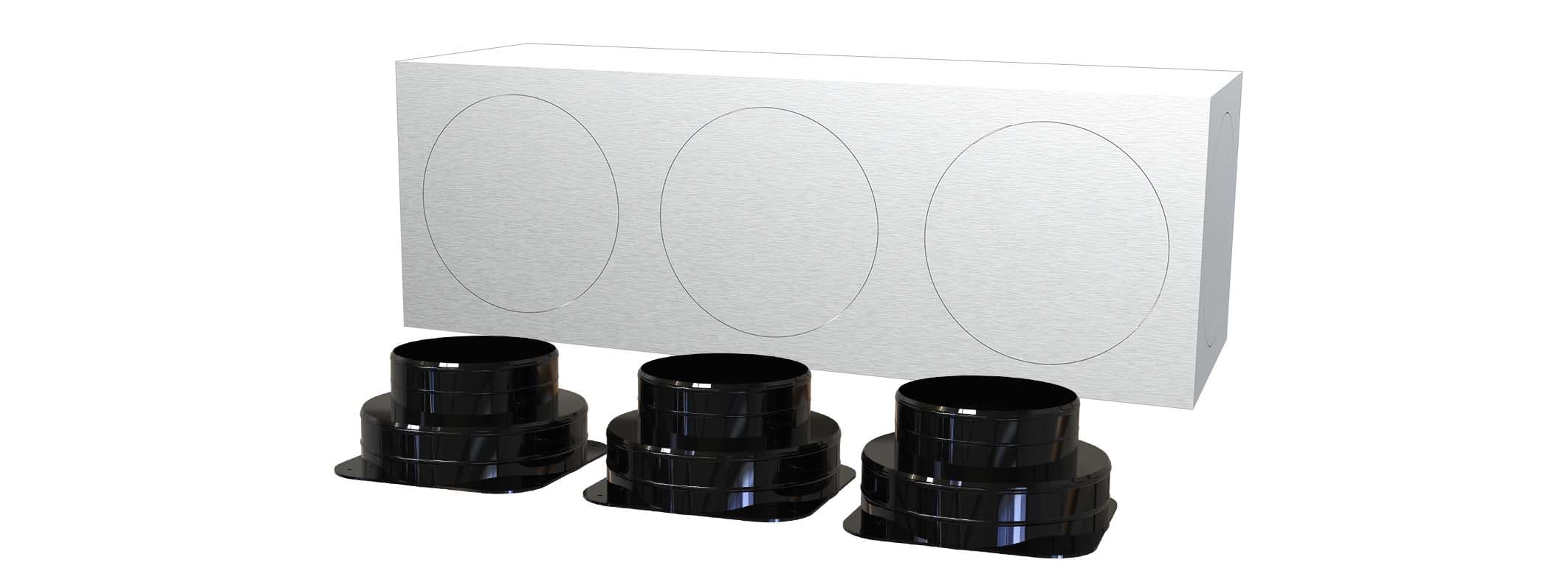 TECNOSYSTEMI SPA SOC - TNSPWD301193 KIT SVELTO 3 ZONE D200 PLENUM IN LAMIER