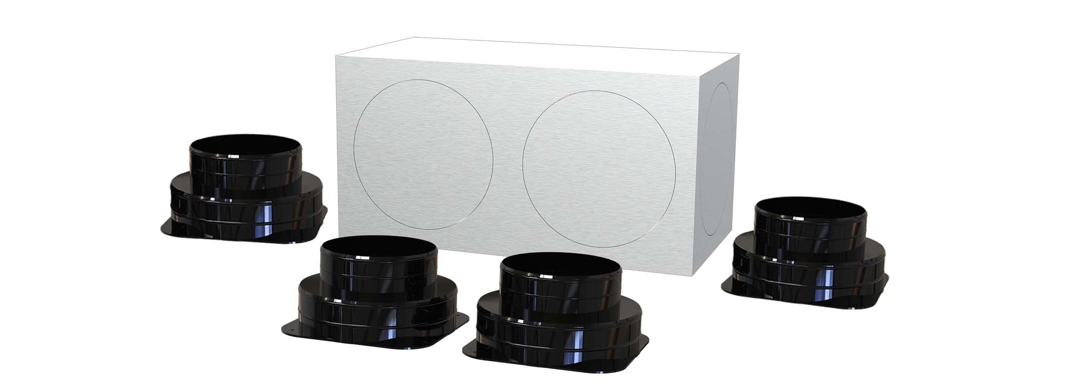 TECNOSYSTEMI SPA SOC - TNSPWD301334 KIT SVELTO 4 ZONE D150 PLENUM IN LAMIER