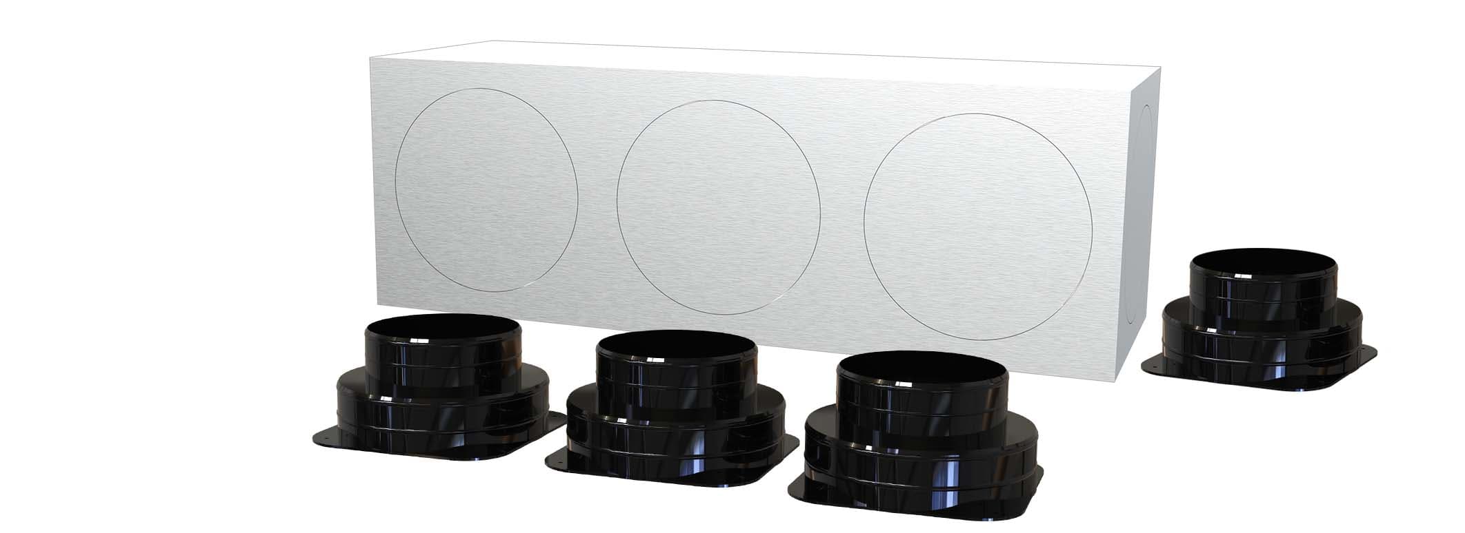 TECNOSYSTEMI SPA SOC - TNS11167424 KIT SVELTO 4 ZONE D150 PLENUM IN LAMIER