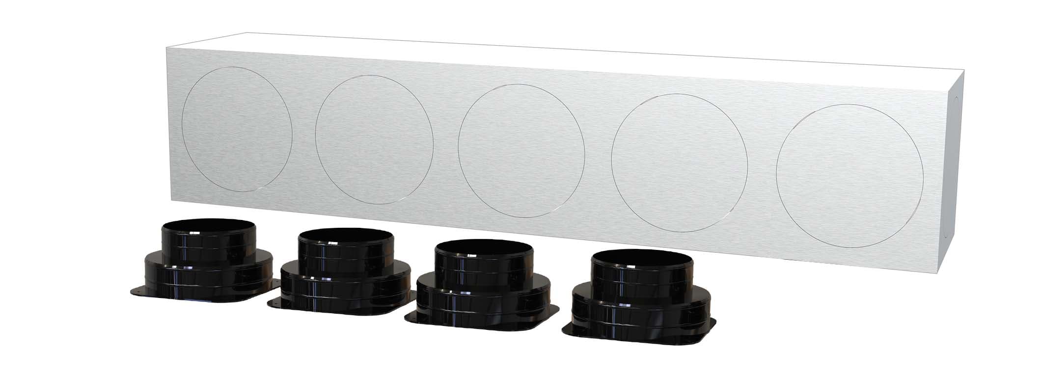 TECNOSYSTEMI SPA SOC - TNSPWD301037 KIT SVELTO 4 ZONE D150 PLENUM IN LAMIER