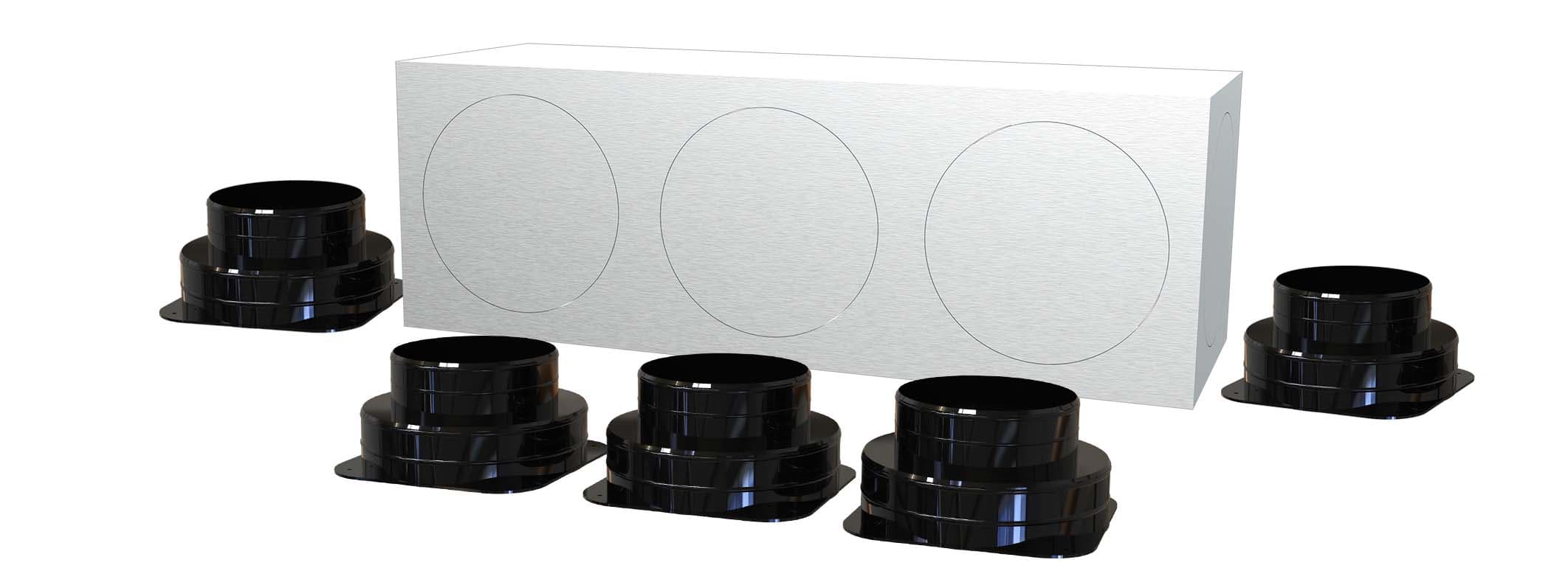 TECNOSYSTEMI SPA SOC - TNSPWD300504 KIT SVELTO 5 ZONE D150 PLENUM IN LAMIER