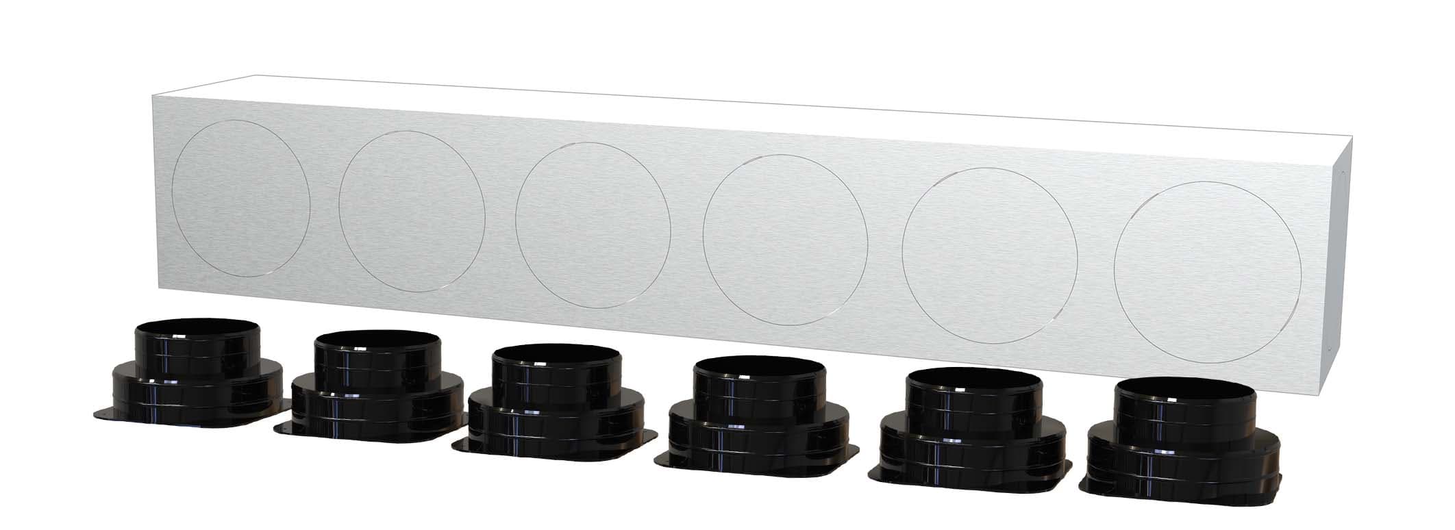 TECNOSYSTEMI SPA SOC - TNSPWD300887 KIT SVELTO 6 ZONE D150 PLENUM IN LAMIER