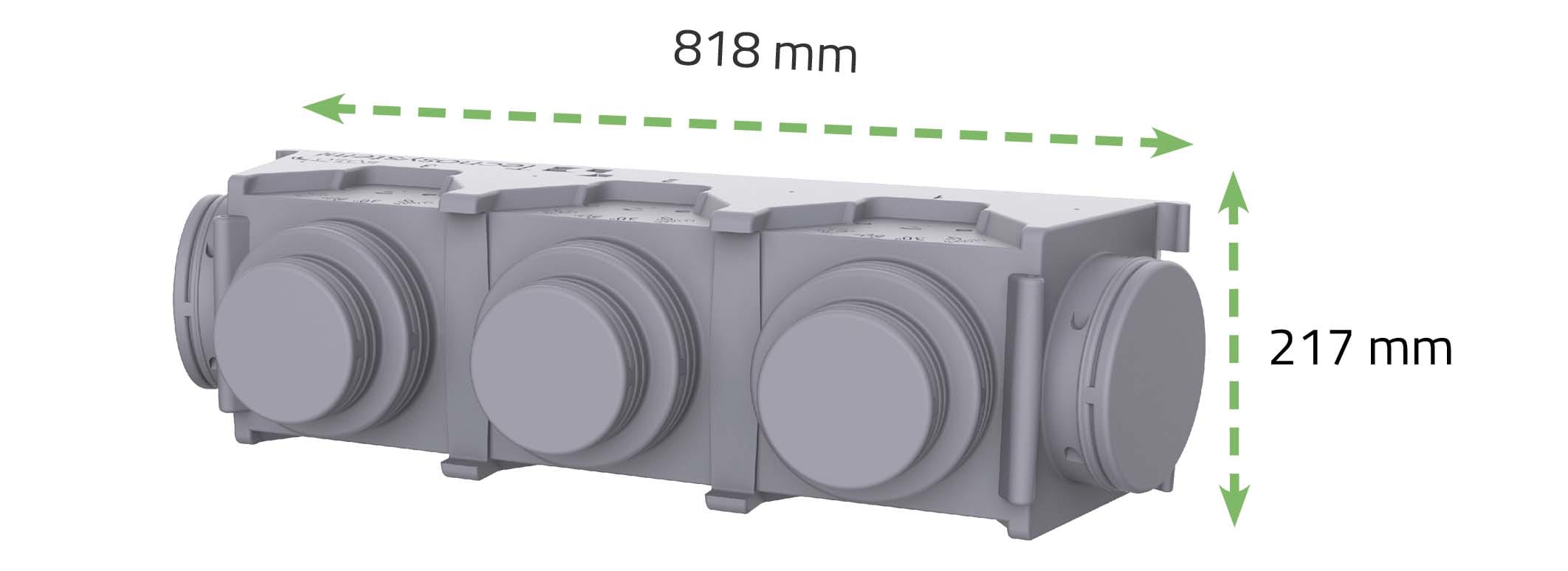 TECNOSYSTEMI SPA SOC - TNSPWD300075 KIT SVELTO 3 ZONE D150 PLENUM EOLO MINI