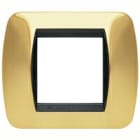 BTICINO - BTIL4802OR LIVING INT - PLACCA 2 POSTI ORO VERO