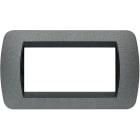 BTICINO - BTIL4804GF LIVING INT - PLACCA 4 POSTI GRAFITE