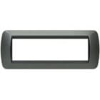 BTICINO - BTIL4807AC LIVING INT - PLACCA 7 POSTI ACCIAIO SCUR