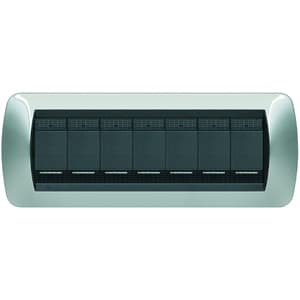 BTICINO - BTIL4807CR LIVING INT - PLACCA 7 POSTI CROMO LUCIDO