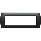 BTICINO - BTIL4807GFN LIVING INT - PLACCA 7P GRAFITE NERO