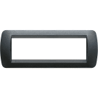 BTICINO - BTIL4807PA LIVING INT.- PLACCA 7P PLASTICA ACCIAIO